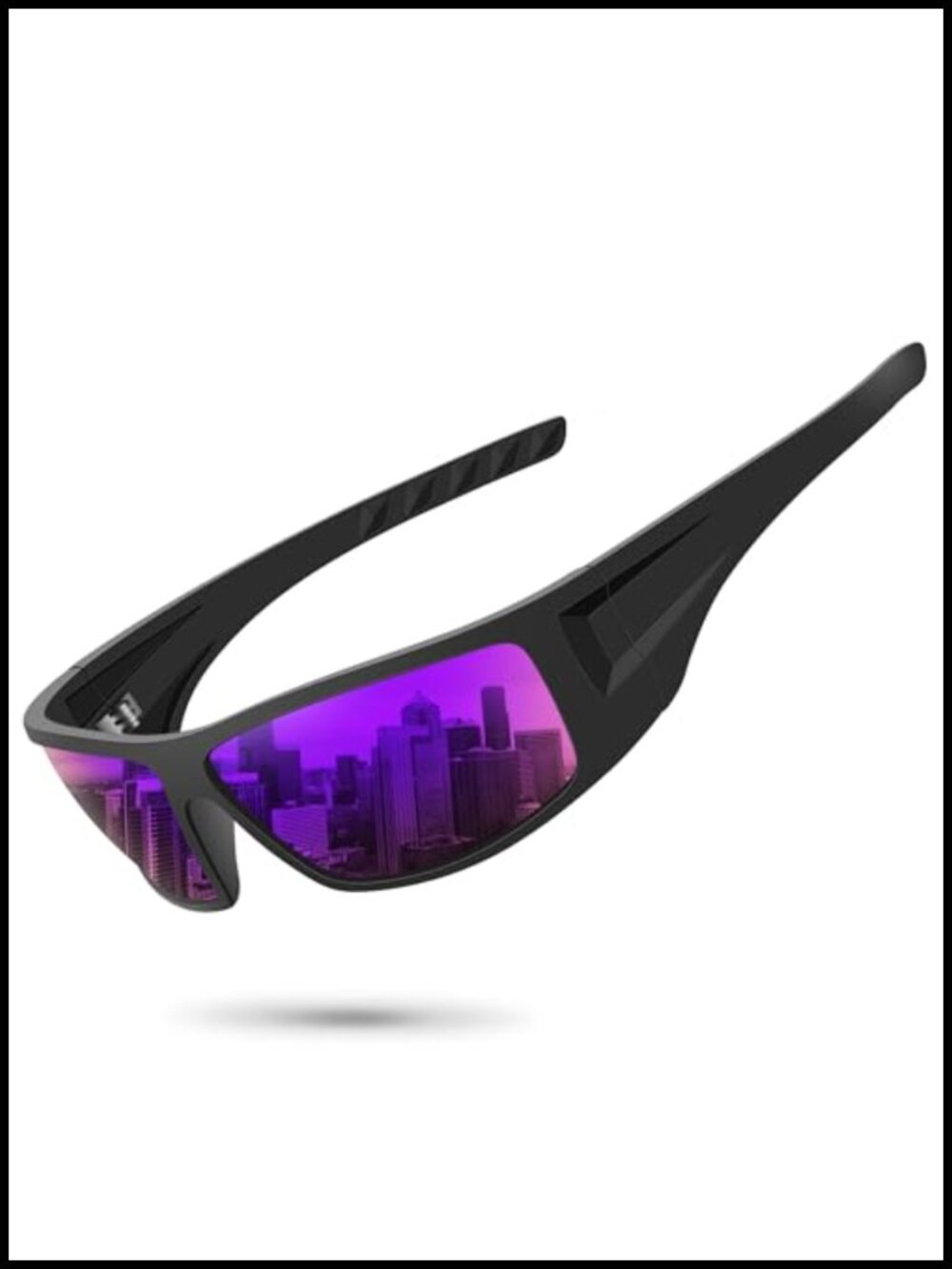 Polarized Sports Sunglasses Wrap Around UV400 Protection Driving Fishing